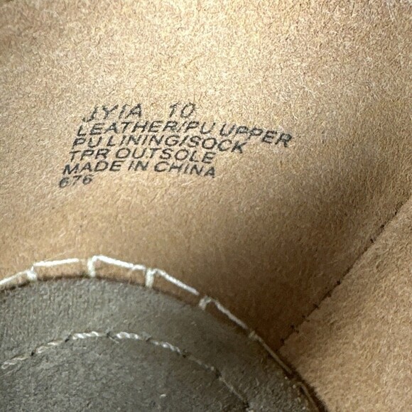 Steve Madden JYIA Espadrille Wedge‎ Sandals Size 10 Brown Suede Leather Peep Toe - Picture 7 of 11